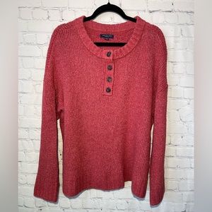 American Eagle Outfitters Red Crew Neck Sweater